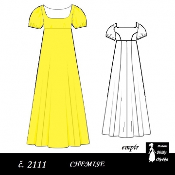 Empírové chemise Alinka, r. 1790 až 1820