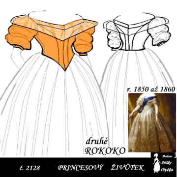 Princesový šatový živůtek...