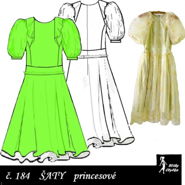 Šaty s balonovými rukávy...