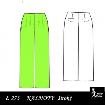 Kalhoty široké Irča