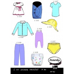 oblečky na panenku Baby Born 9 ks  PDF, JPG