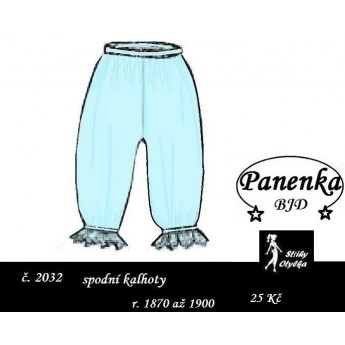 Spodní reformní kalhotky na panenku