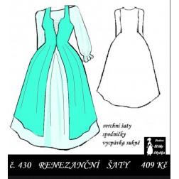 Španělské renezanční šaty,  Perchta