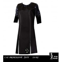 Malé černé princesové šaty Edit