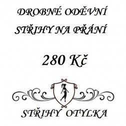 DROBNÝ STŘIH NA PŘÁNÍ ODĚVNÍ