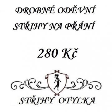 DROBNÝ STŘIH NA PŘÁNÍ ODĚVNÍ