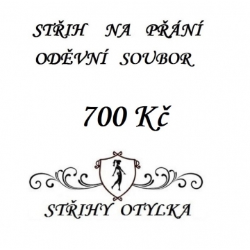 STŘIH NA PŘÁNÍ ODĚVNÍ soubor