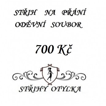 STŘIH NA PŘÁNÍ ODĚVNÍ soubor