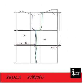 Škola střihu - MIKINA Štěpánka