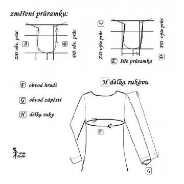 RUKÁV nabíraný: ŠATOVÝ, HALENKOVÝ 