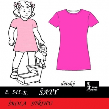 Škola střihu - ŠATY dětské, Libuše