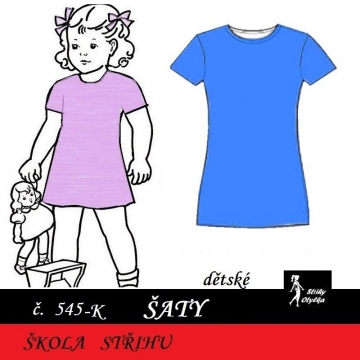 Škola střihu - ŠATY dětské, Libuše