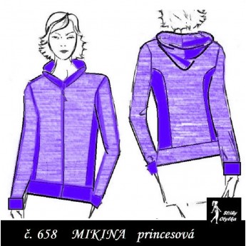 Mikina princesová s kapucí, Lada