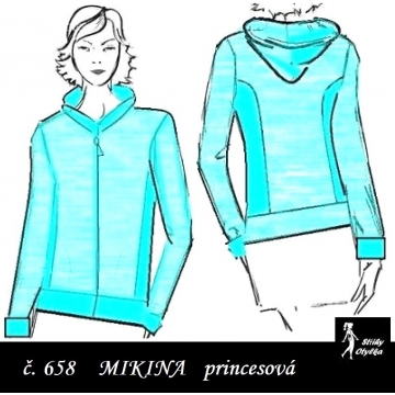 Mikina princesová s kapucí, Lada