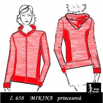 Mikina princesová s kapucí, Lada