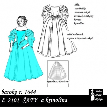 Šaty s krinolínou Nikoleta