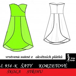 Škola střihu - ŠATY korzetové, Martina