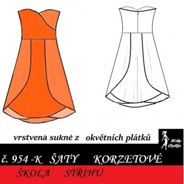 Škola střihu - ŠATY korzetové, Martina