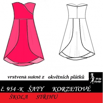 Škola střihu - ŠATY korzetové, Martina