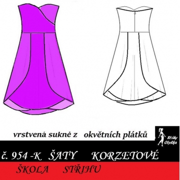 Škola střihu - ŠATY korzetové, Martina