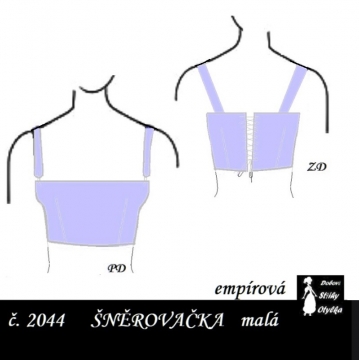 Empírová malá šněrovačka Marina
