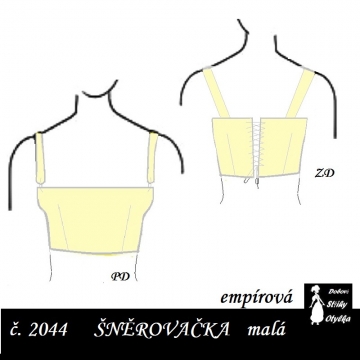Empírová malá šněrovačka Marina