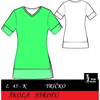 Škola střihu - TRIČKO Erika