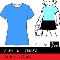 Škola střihu - TRIČKO do 12 měs., Rita