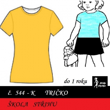 Škola střihu - TRIČKO do 12 měs., Rita