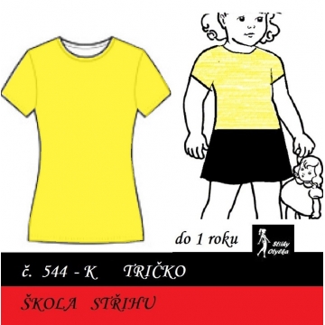 Škola střihu - TRIČKO do 12 měs., Rita
