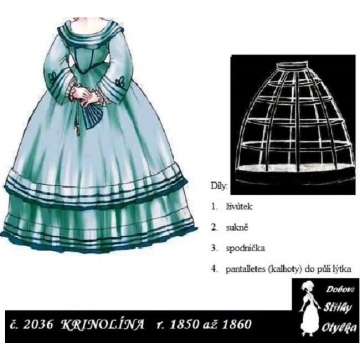 Velká krinolína Alice r. 1860