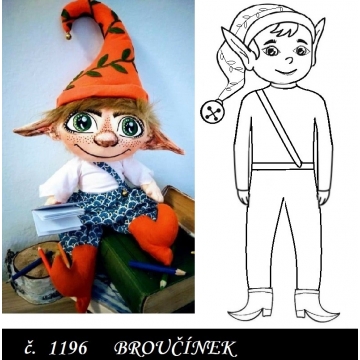 Broučínek, tělíčko a oblečení, VP 50 cm
