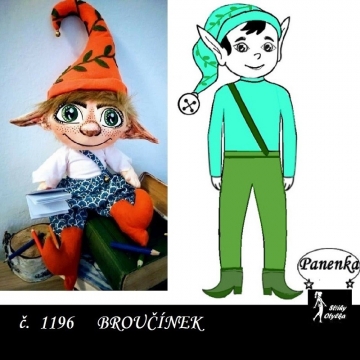 Broučínek, tělíčko a oblečení, VP 50 cm