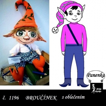 Broučínek, tělíčko a oblečení, VP 50 cm
