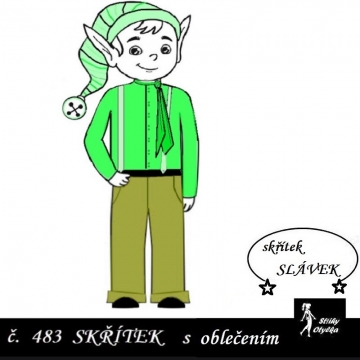 Skřítek Slávek, tělíčko a oblečení, VP 50 cm