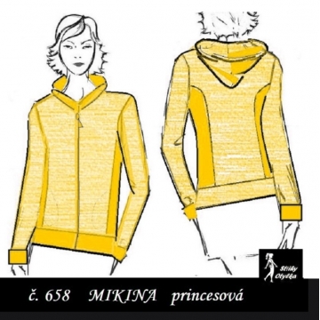 Mikina princesová s kapucí, Lada