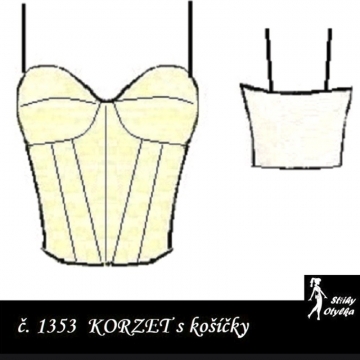 Korzet s košíčky Diana