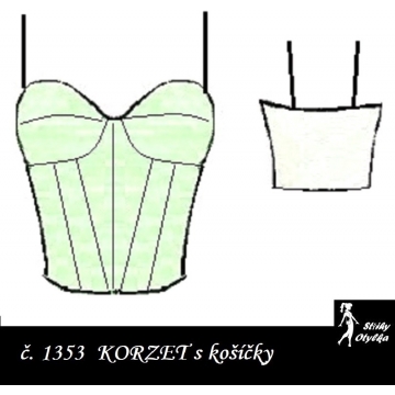 Korzet s košíčky Diana