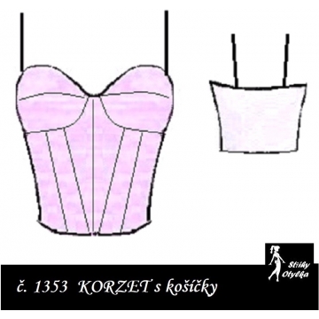 Korzet s košíčky Diana