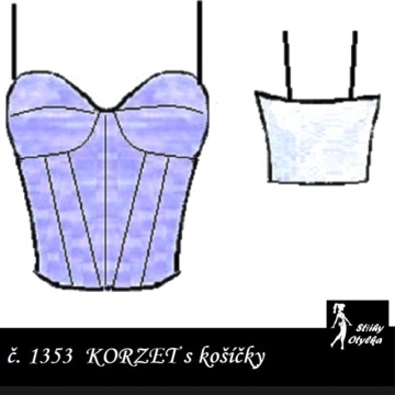 Korzet s košíčky Diana