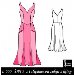 Šaty princesové s kapsami, Anna