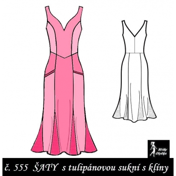 Šaty princesové s kapsami, Anna