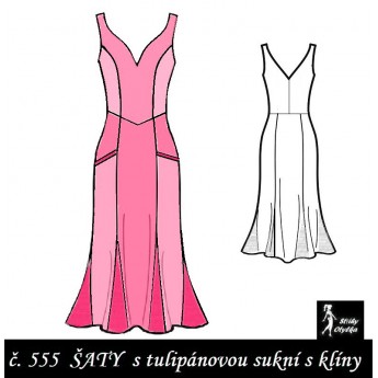Šaty princesové s kapsami, Anna