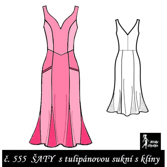 Šaty princesové s kapsami, Anna Šaty princesové s kapsami, Anna