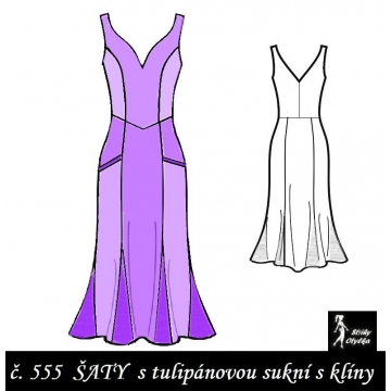 Šaty princesové s kapsami, Anna