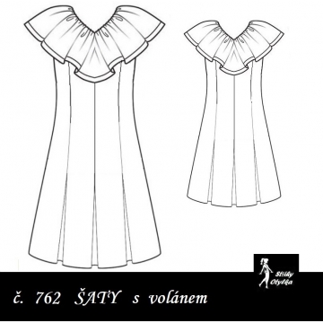Šaty s volánem Ljuba