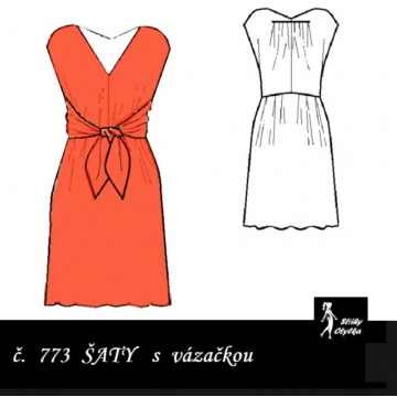 Šaty s vázačkou Věra