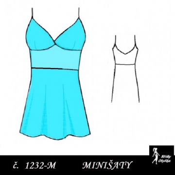 Minišaty na ramínka Kačenka