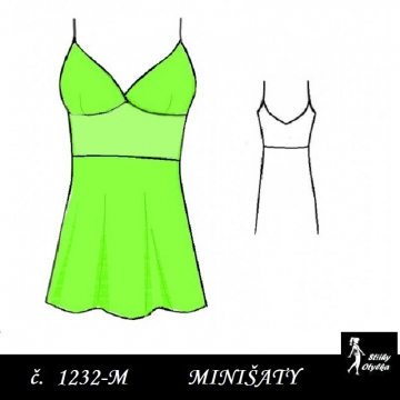 Minišaty na ramínka Kačenka