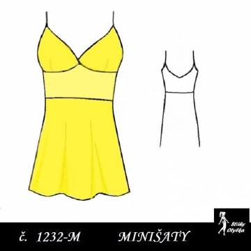 Minišaty na ramínka Kačenka